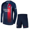 Conjunto (Camiseta+Pantalón Corto) Manga Larga Paris Saint-Germain Primera Equipación 23-24 - Niño